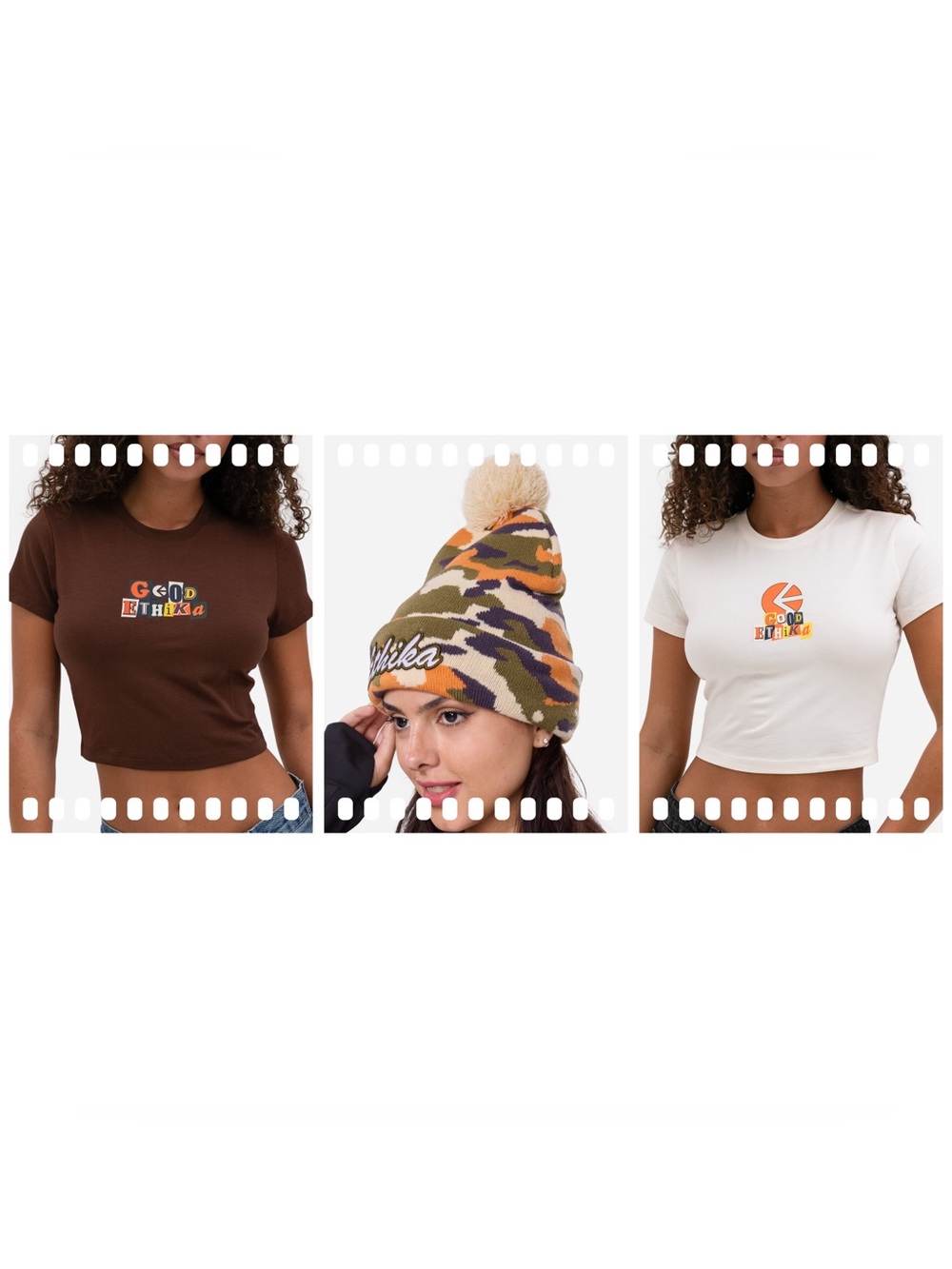 Ethika Cropped T-shirt & Beanie Bundle